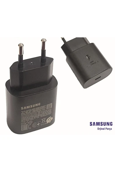 Samsung Orjinal Type-c Girişli Fast-hızlı Şarj Adaptörü Başlığı 25w-25walt (SİYAH) ürün görseli 1