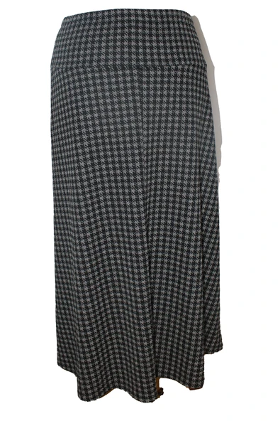 Kadın Belda Filtre Doku Kazayağı Kloş Taş Beji Mevsimlik  Etek - Resim 3