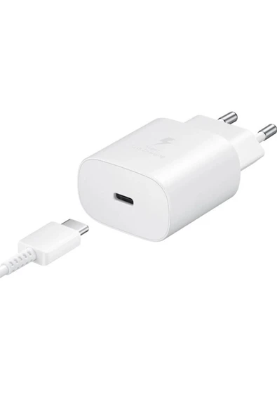 Samsung 25w Süper Hızlı Şarj Cihazı Pd 3.0 + Usb-c Kablo Ep-ta800xbegww - Resim 2