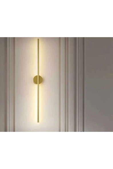 ERDEMER Modern Pilli Aplik Tak Çalıştır Kablosuz Ledli Aplik Eskitme Gold Pil Dahildir 70cm ürün görseli 1