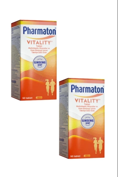 Pharmaton Vitality 60 Tablet 2 Adet ürün görseli 1