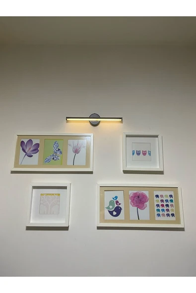 Çelik Kendinden Yapışkanlı Pilli Aplik Lamba 4000 Kelvin - Resim 3