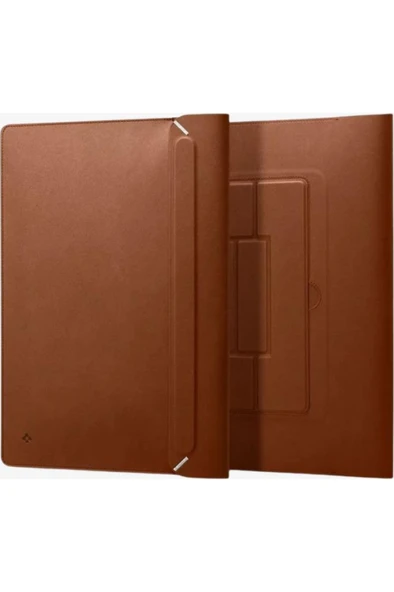 Spigen 16'' / 15'' MacBook & Notebook Laptop Taşıma Çantası Valentinus Classic Brown Teşhir ürün görseli 1