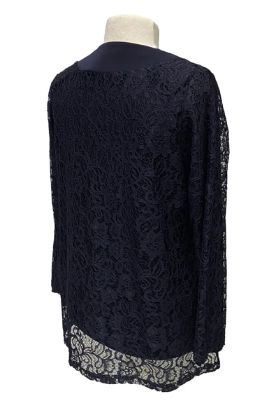 Lacivert Kader Ceketli Anne Abiye Takım - Resim 3