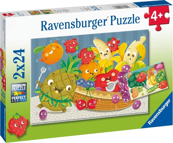Ravensburger 2x24 Parçalı Puzzle Meyveler - 052486 ürün görseli 1