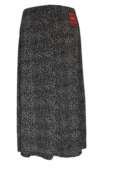 Kadın Betül 8 Parça Lastikli Astarsız Siyah Ecem Desenli Etek ürün görseli 1