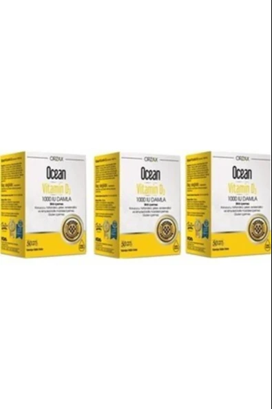 Ocean Vitamin D3 600 IU Sprey 20ml 3 Adet ürün görseli 1