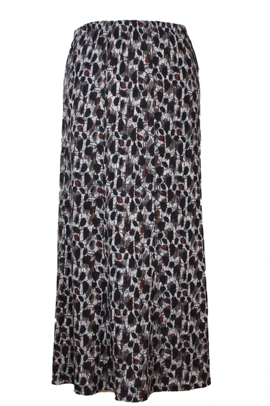 Kadın Desenli Battal Beden 8 Parça Lastikli Kaliteli Kışlık Siyah Etek ürün görseli 1