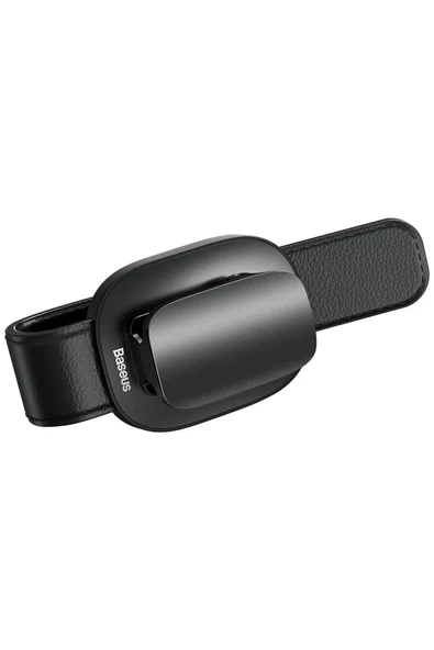 Baseus Platinum Araç Oto Güneşlik Gözlük Tutucu Klipsli, Siyah - Resim 4