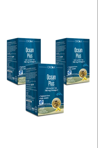 Ocean Plus 1200 mg 30 Kapsül 3 Adet ürün görseli 1