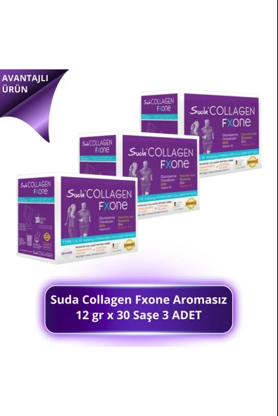 Suda Collagen Fxone Aromasız 30 Saşe 3 Adet ürün görseli 1
