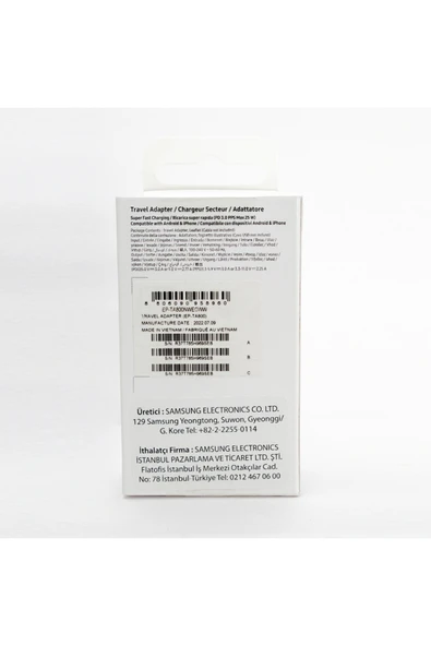 Samsung Galaxy M34 5G Type-C Fast Şarj Adaptörü 25W Beyaz - Resim 2