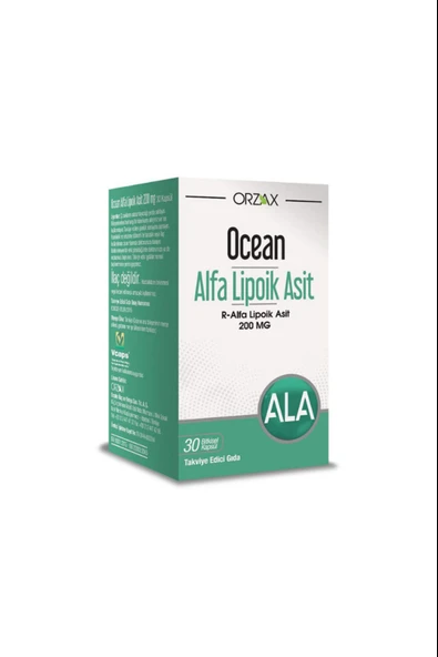 Ocean Alfa Lipoik Asit 200 Mg 30 Kapsül ürün görseli 1