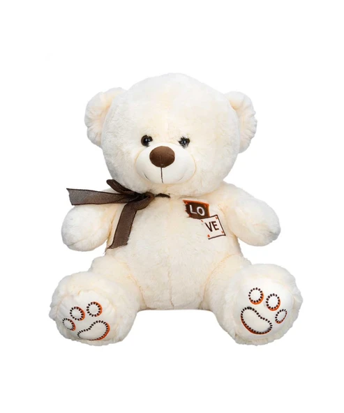 Puffy Friends Kurdeleli Peluş 46 cm 10112 Krem ürün görseli 1