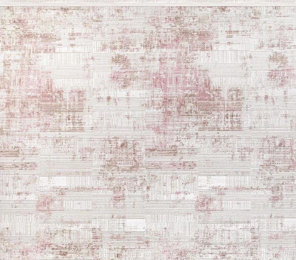 Verrino Halı Rose 02 Pudra Serisi Akrilik Salon Oturma Yatak Odası Halısı - Resim 2