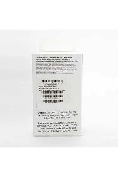 Samsung Galaxy A24 Type-C Fast Şarj Adaptörü 25W Beyaz (Samsung Türkiye Garantili) - Resim 5