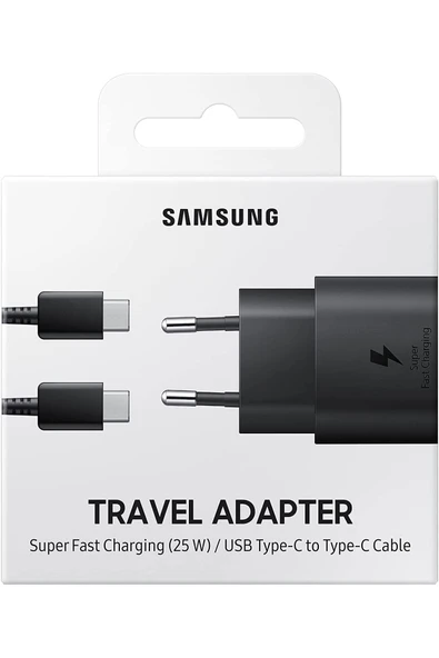 Samsung Usb-c 25w Hızlı Şarj Aleti Ep-ta800xbegww Siyah ( Türkiye Garantili) ürün görseli 1