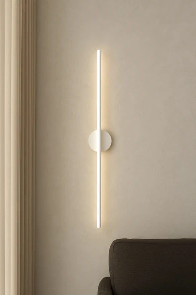 ERDEMER Modern Pilli Aplik Tak Çalıştır Kablosuz Ledli Aplik Beyaz Pil Dahildir 70cm ürün görseli 1