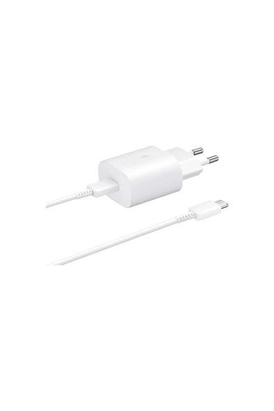 Samsung Sm-m336b M33 5g Ep-ta800n Typec 25w Kablolu Hızlı Şarj Adaptörü Beyaz ürün görseli 1