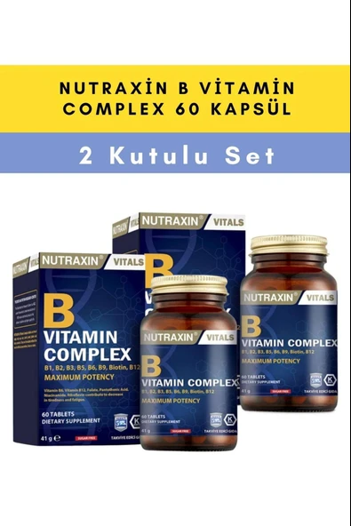 Nutraxin B Complex 60 Tablet 2 Adet ürün görseli 1