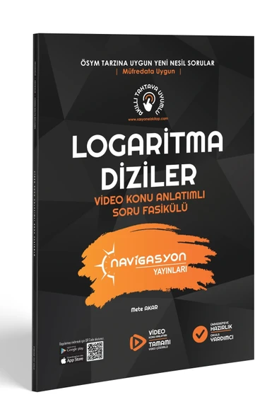 Logaritma - Diziler Video Konu Anlatımlı Soru Fasikülü (YAZARLARINDAN VİDEO ANLATIMLI) ürün görseli 1