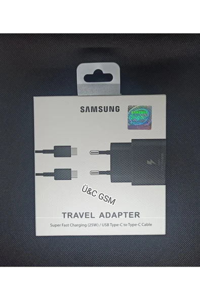 Samsung Galaxy A20 / A30 / A50 / A70 / M20 / M23 / M51 Type C 25w Orjinal Hızlı Şarj Aleti Cihazı - Resim 3