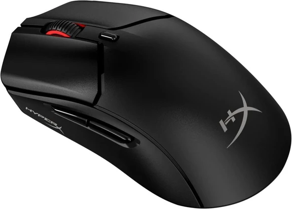 HyperX Pulsefire Haste 2 Siyah Makrolu Şarjlı Optik Kablosuz Oyuncu Mouse Teşhir ürün görseli 1