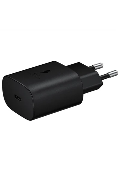 Samsung Orjinal Type-c Girişli Fast-hızlı Şarj Adaptörü Başlığı 25w-25walt (SİYAH) - Resim 5