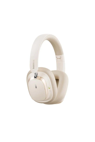 BASEUS Bowie H1S Aktif Gürültü Önlemeli Kablosuz Kulak Üstü Kulaklık - Beyaz - Resim 2