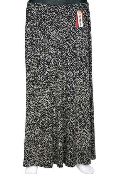 Kadın Ecem Battal Beden 8 Parça Lastikli Siyah Etek D33 ürün görseli 1