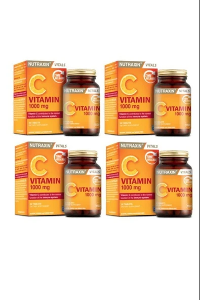 Nutraxin C Vitamin 1000 Mg 30 Tablet 4 Adet ürün görseli 1