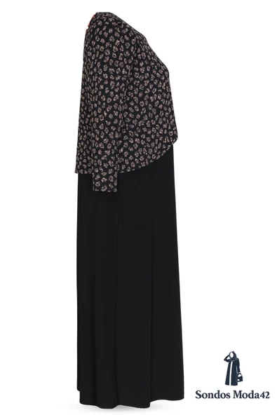 Siyah Zuhal Ceketli Büyük Beden Şık Yüksek kalite Anne Abiye Takım Elbise - Resim 4