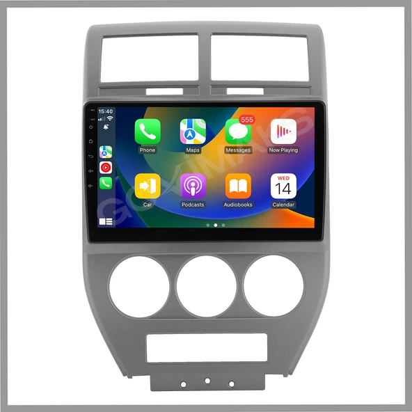 JEEP COMPASS 2007-2009 UYUMLU 4 GB RAM 64 GB HAFIZA ANDROID MULTIMEDIA TEYP ürün görseli 1