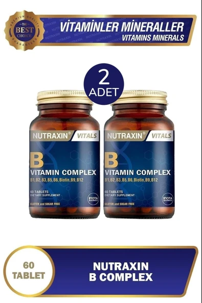 Nutraxin B Complex 60 Tablet 2 Adet ürün görseli 1