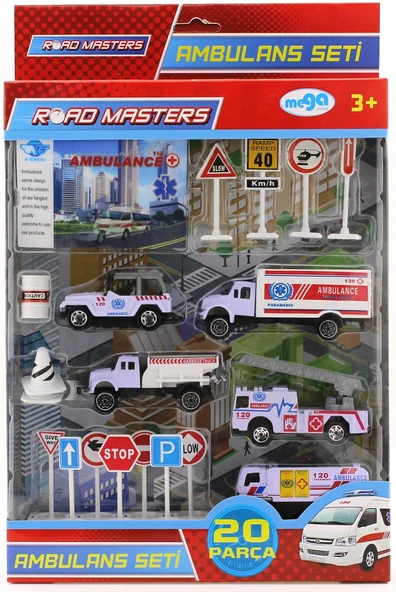 Kamyonlu Metal Ambulans Seti  Jp9105 ürün görseli 1