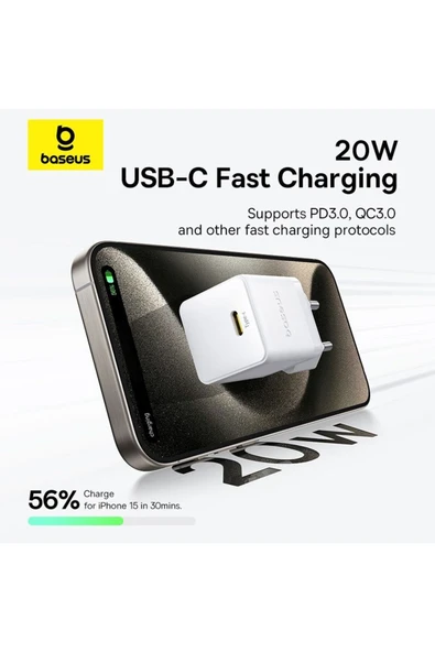 Palm 1c 20W Eu Hızlı Şarj Cihazı Beyaz - Resim 4