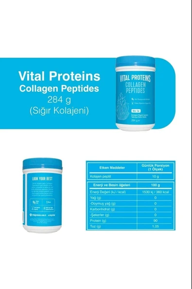 Vital Proteins Collagen 284 gr 3 Adet - Resim 2