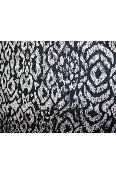 Nehir Lastikli Leopar Desen Siyah Etek - Resim 5