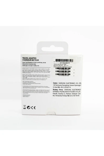 Samsung Galaxy S22 5g Fast Charging 45w Type-c Şarj Aleti Siyah ( Türkiye Garantili) - Resim 6