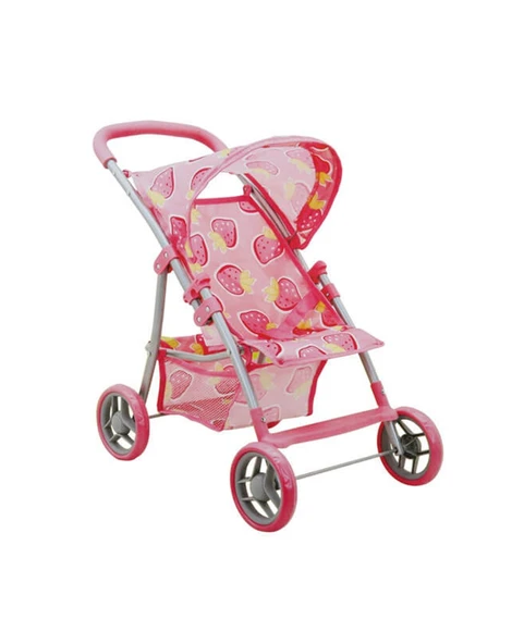 Çilek Desenli 4 Tekerlekli Puset ürün görseli 1