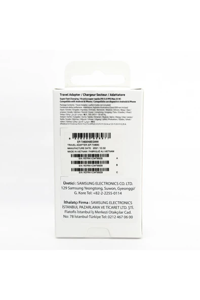 Samsung Galaxy S20 Fe 2022 Type-C Fast Şarj Adaptörü 25W Siyah (Samsung Türkiye Garantili) - Resim 5