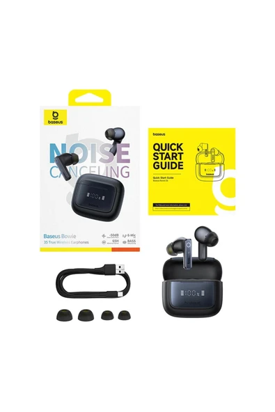 Bowie 35 TWS Bluetooth Kulak İçi Kulaklık Siyah - Resim 4