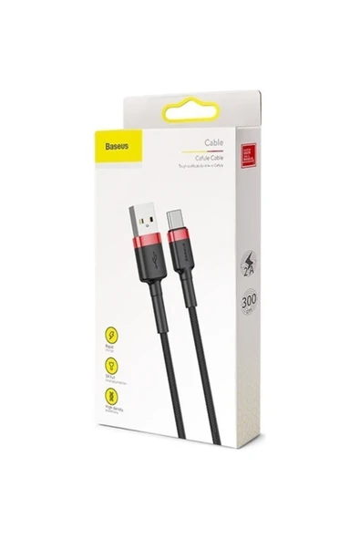 Baseus Catklf-u91 Type-c Cafule Serisi Usb Şarj Ve Data Kablosu 3 Mt - Resim 2