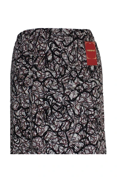 Kadın Betül 8 Parça Lastikli Astarsız Siyah Taş Sarmal Etek - Resim 2