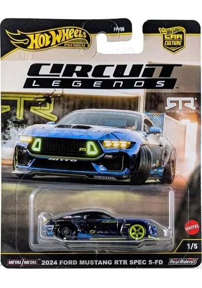 Hot Wheels Premium Cırcuit Legends 2024 Ford Mustang RTR Spec 5-FD FPY86 JBK48 - Resim 2