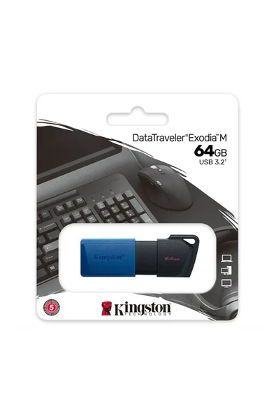 Kingston 64gb Exodia M Usb 3.2 Gen1 Dtxm Usb Flash Bellek - Resim 3
