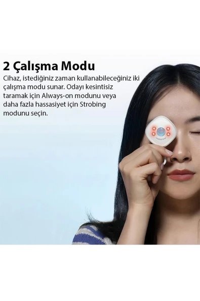 Baseus Taşınabilir Mini Kızılötesi Casus Kamera Bulucu, 2 Modlu 5 Metre Ölçüm Mesafeli Dedektör - Resim 3