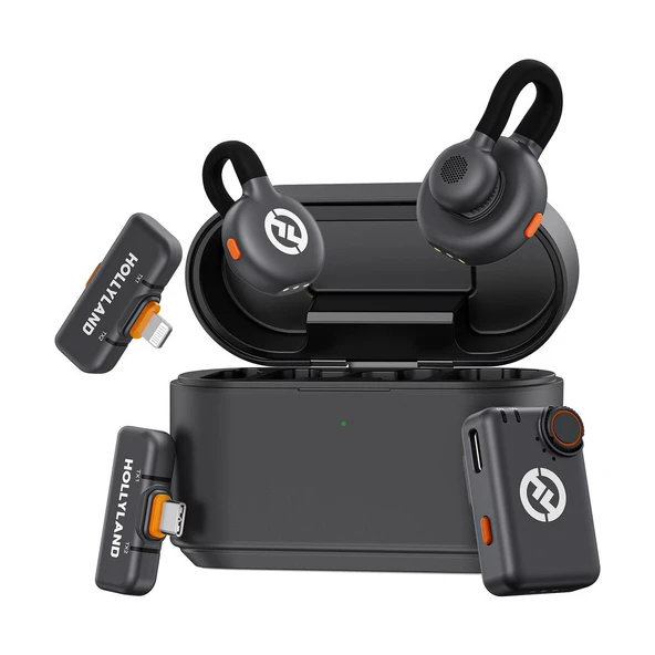 Hollyland Lark M2S Ultimate Combo Kablosuz Mikrofon Sistemi ürün görseli 1