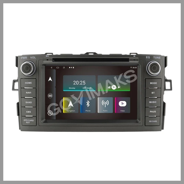 TOYOTA AURIS 2007-2012 UYUMLU 7 INCH 4 GB RAM 64 GB HAFIZA ANDROID MULTIMEDIA TEYP - Resim 6