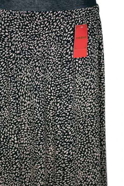 Kadın Ecem Battal Beden 8 Parça Lastikli Siyah Etek D33 - Resim 2